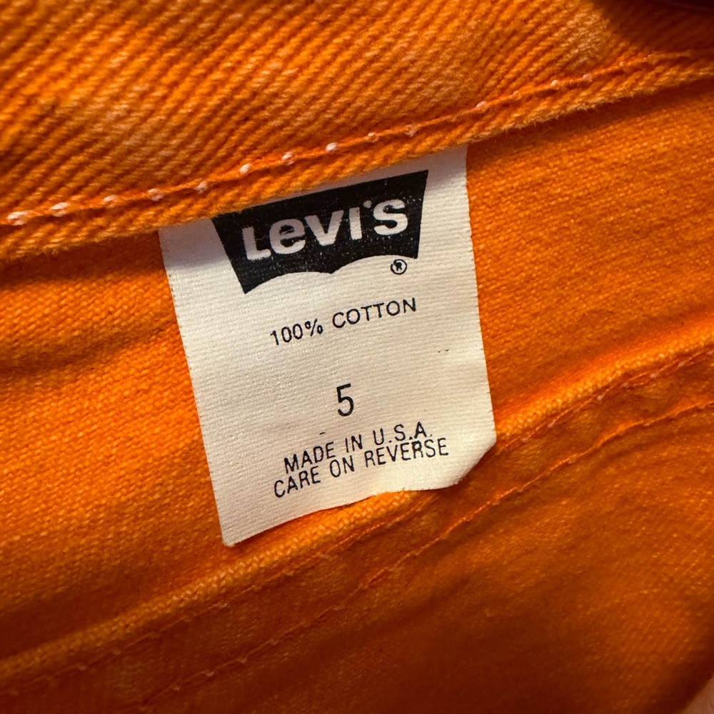 NWT VINTAGE Levi’s 900 Series SLIM Orange Jeans Women’s size 5 Jeans - Picture 8 of 12